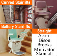 Straight or Curved stairlifts supplied Bedford