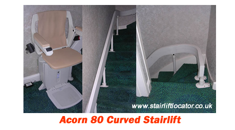 Acorn 80 curved stairlift Photos for curved Staircases
