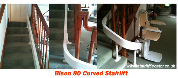 Bison 80 Curved Stairlift
