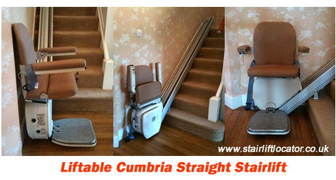 Stairlift Photos of the Liftable Straight Stairlift Cumbria MKII