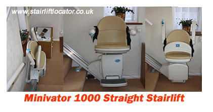 Stairlift Photos of the Minivator 1000 straight Stairlift